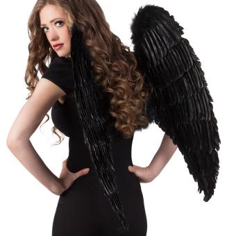 Angel wings:87 x 72 cm, black 