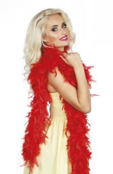 Feather Boa:180 cm / 50 g, red 