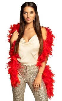 Feather Boa:180 cm / 50 g, red 