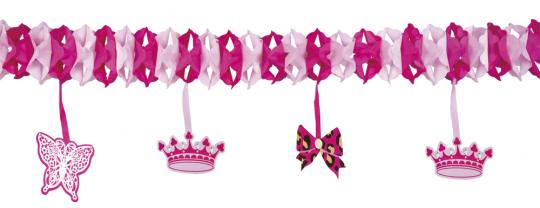 Princess Garland two-sided:4 m, multicolored 