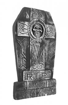 Grabstein Skull Cross 'RIP':50 cm x 27cm x 2cm 