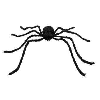 Araignée poilue XL:75 x 125 cm, noir 