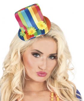 Rainbow Petit chapeau Clown: Pince à cheveux:coloré 