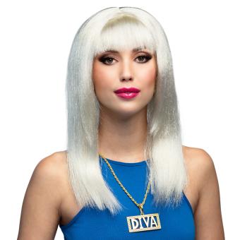 Collier Diva:3.5 x 7 cm, or 