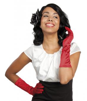 Gloves Monte Carlo: Satin:red 