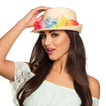 Hawaii Chapeau femme Aruba avec Fleur:natur 