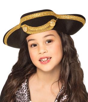 Kinder Piratenhut:schwarz 