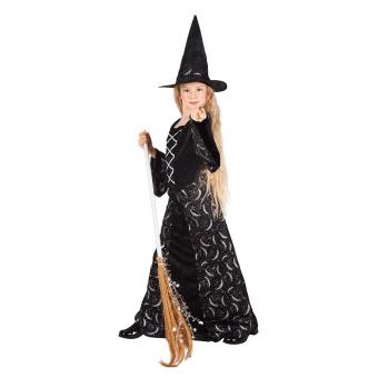 Hexen Kinderkostüm: Mignight Witch Kostüm:schwarz 