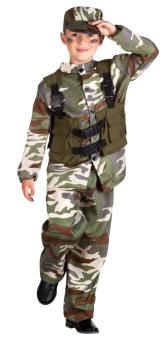 Soldat Kinderkostüm:  Camouflage Uniform:camouflage 