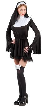 Nonnen Kostüm:schwarz 
