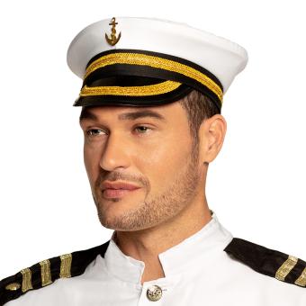 Navy hat:white 60 cm