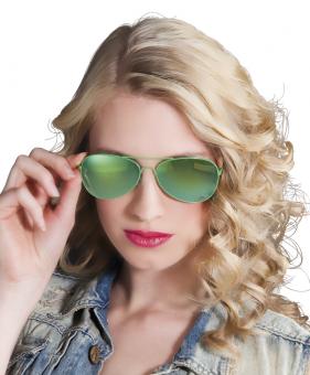 Partybrille Mirror:grün 