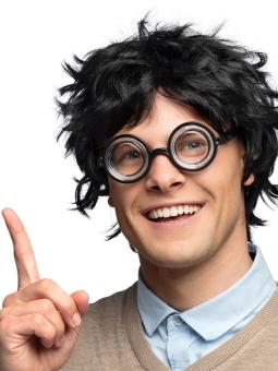 Nerd Partybrille:schwarz 