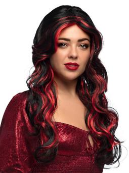 Devil wig:black/red 