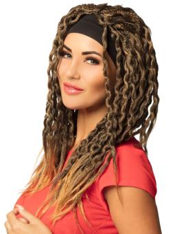 Perücke Emily mit Haarband:braun 