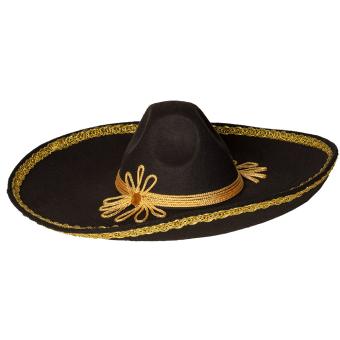 Sombrero Hut:55 cm, schwarz 
