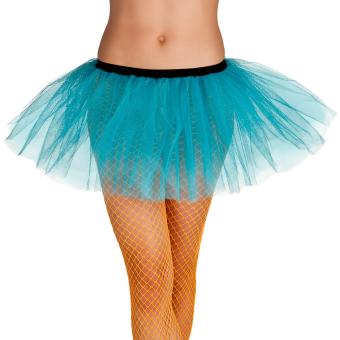 Tutu neon colored: with black rubber band:turquoise 