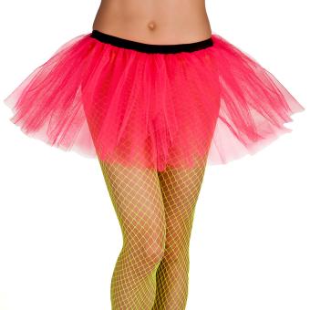 Tutu neon colored: with black rubber band:pink 