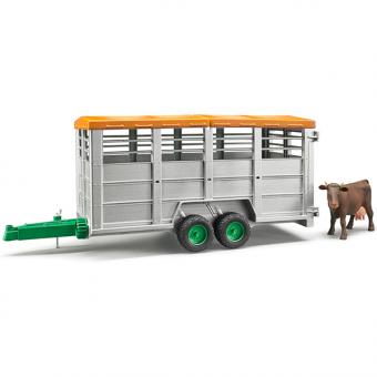 Viehtransportanhänger mit Kuh: 