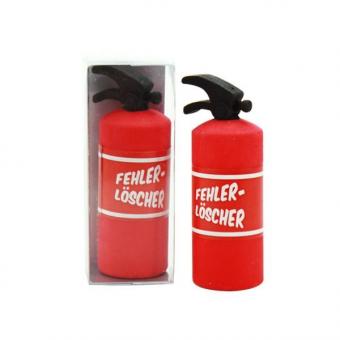 Pompiers: Gomme Extincteur d'incendie:6 cm, rouge/blanc 