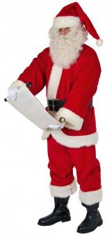 Santa Claus Anzug mit Mütze:rot One size