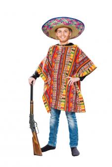 Kids  Mexican Poncho: Grösse 140/152:colorful 