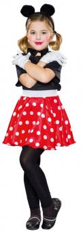 Red skirt with white dots:red 