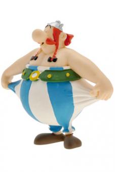 Astérix : Figurine Obélix aux poches vides:8 cm, multicolore 