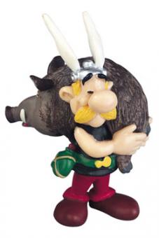 Asterix: Figure Asterix with wild boar:6 cm, multicolored 