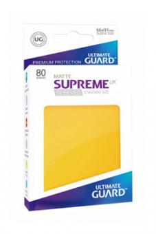 Ultimate Guard:  Supreme UX Sleeves Standardgrösse Matt  80:gelb 