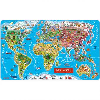 JANOD: Magnetpuzzle Weltkarte 9 2pcs. 