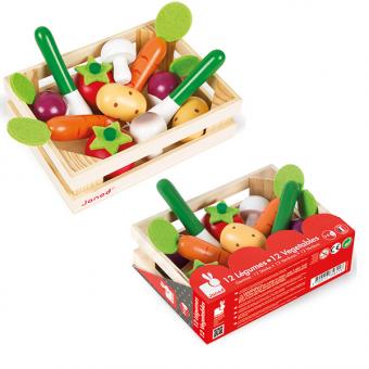 JANOD: Holzkiste with Gemüse 12Stk. 