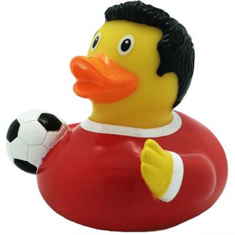 Rubber duck footballer 