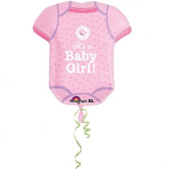 It's a Girl Ballon feuille:60 cm, rose 