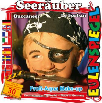 Pirate buccaneer make up set:multicolored 