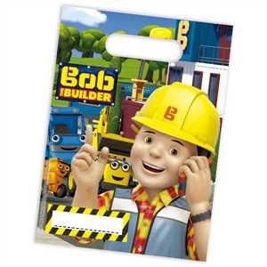 Bob the Builder: Gift bags construction site:6 Item, 16,5 cm x 23 cm, multicolored 