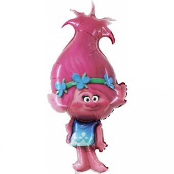Trolls Folienballon:38 x 78 cm, pink 