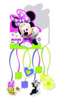 Minnie Mouse Zug-Pinata:28 cm x 23 cm, bunt 