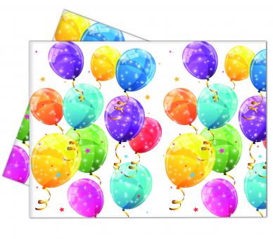 Ballonparty: Tischdecke:120x180cm, mehrfarbig 