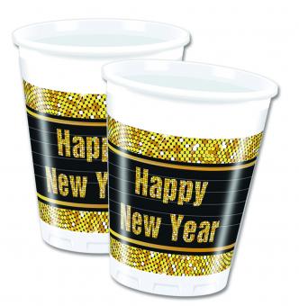 Silvester Party mug: Party Table decoration:8 Item, 2 dl 