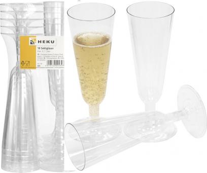 Champagne glasses:6 Item, 1 dl, transparent 