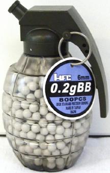 Munition in Handgranate geschliffen:800 Stück, 6 mm, weiss 
