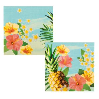 Hawaii Servietten Paradise:20 Stück, 33 x 33 cm, mehrfarbig 