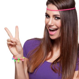 Bracelet Hippie Peace:coloré 