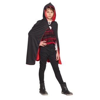 Kinder Cape Twilight, umkehrbar:115 cm, schwarz/rot 