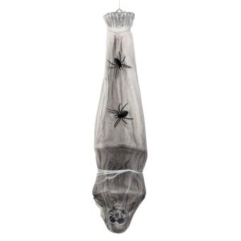 Hanging decoration Skeleton cocoon : Halloween:120 cm, grey 