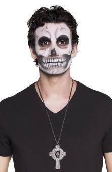 Halskette Skull Cross:silber 