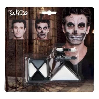 Make-up kit Skull:black/white 