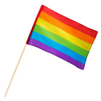 Peace Flag Rainbow:30 x 45 cm x 76 cm, colorful 