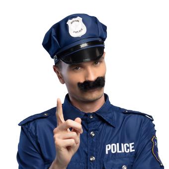 Polizei Schnurrbart:schwarz 